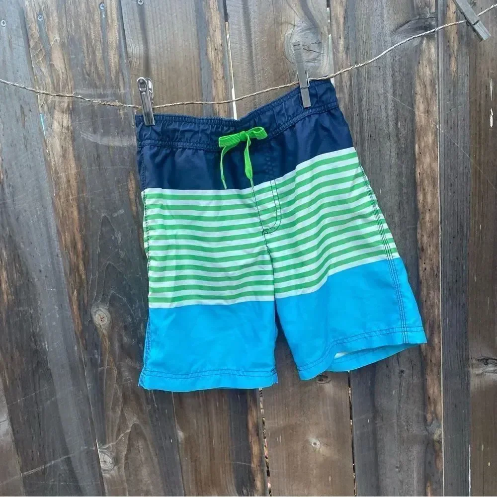 Gymboree boys Striped swim trunks